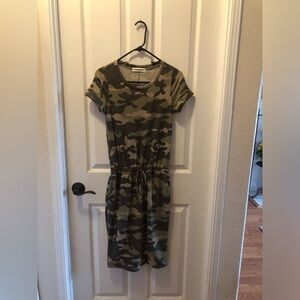 Camouflage Short Sleeve Dress